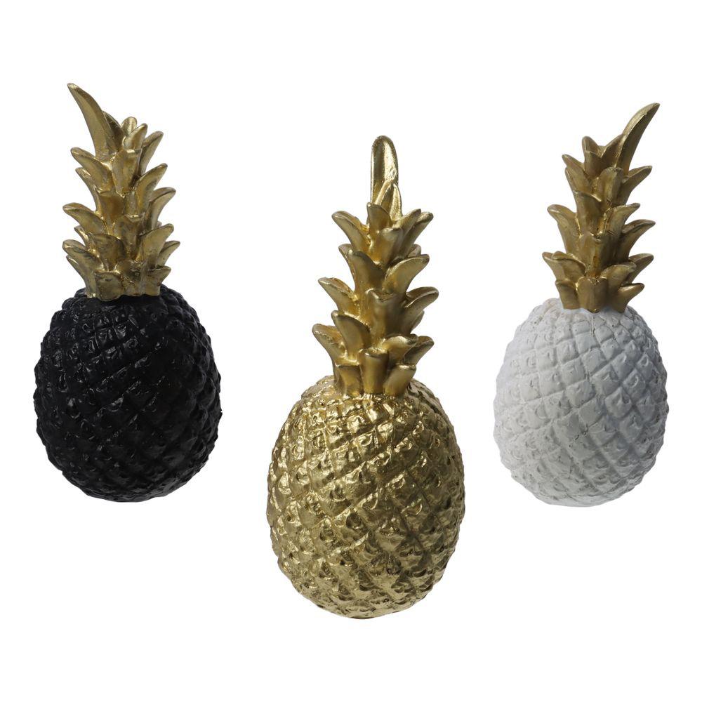 White/Black/Gold Resin Crafts Pineapple Pineapple Craft Ornaments Home Decoration Ornaments  Office