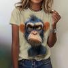 Fashion Summer Women Blouse Cartoon Animals T-shirts O-neck Casual Ladies Female O-neck Top Funny Short Sleeve Loose Base Tops