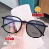 Square Photochromic Glasses Men Women Luxury Design Oversized Myopia Short -Sighted Eyeglasses Outdoor Color Changing Eyewear
