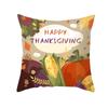 Autumn Harvest Thanksgiving Cushion Cover New Arrival Turkey Pumpkin Peach Skin Printed Cushion