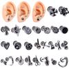 1PC Stainless Steel Ear Tragus Cartilage Piercing Rose Lobe Flower Earring Middle Finger Stud Helix Cartilage Piercing