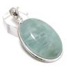 Natural Aquamarine Gemstone Handmade 925 Sterling Silver Gift Pendant 2.17" w0S56