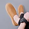 Fashion 2024 Spring Autumn Leather Loafers Male Fashion Casual New Designer Shoes for Men Solid Color Dual-use High Quality Mens Shoes