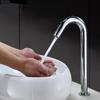 Chrome Touchless Sensor Basin Faucet Smart Automatic Hot & Cold Mixer Tap Deck Mounted Bathroom Wash Sink Tap