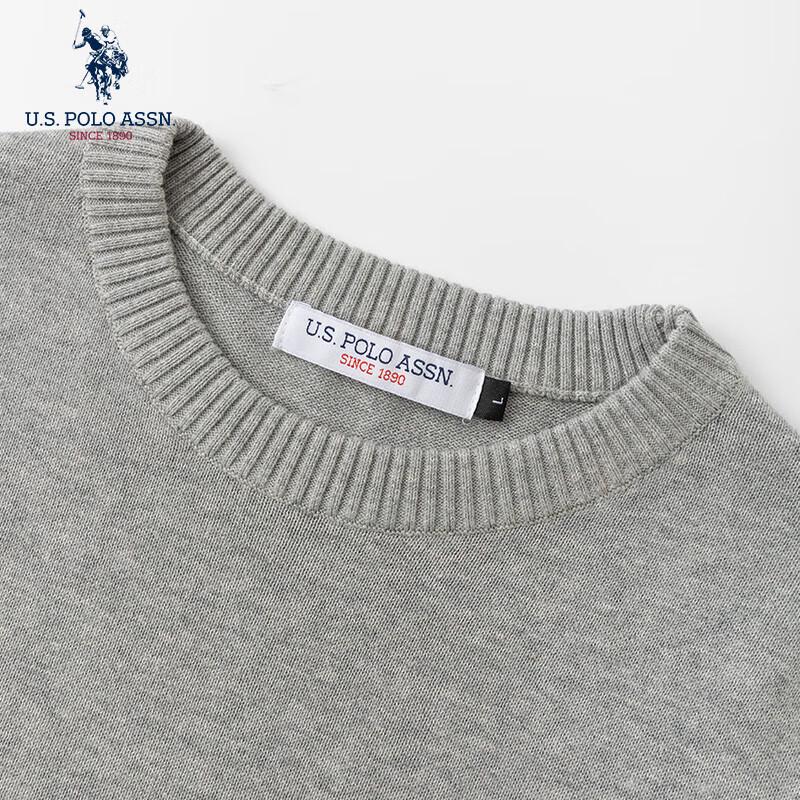 U.S. POLO ASSN. Men's Pure Cotton Crew Neck Knit Sweater