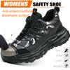 New Button Safety Shoes Men Anti Smash Anti Piercing Work Shoes Lightweight Steel Toe Protection Shoes Work Safety Boots
