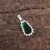 Green Emerald Gemstone 925 Sterling Silver Best Sisters Gift Handcrafted Pendant PP-54-12