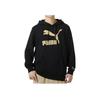 Puma Large Logo Letter Print Casual Hoodie Men Hoodies Black 625822-01