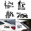 Car Stickers Fashion Funny Decoration Car Styling Accessory Don't Touch My Car Baby Decal In Creative Reflective Stickers