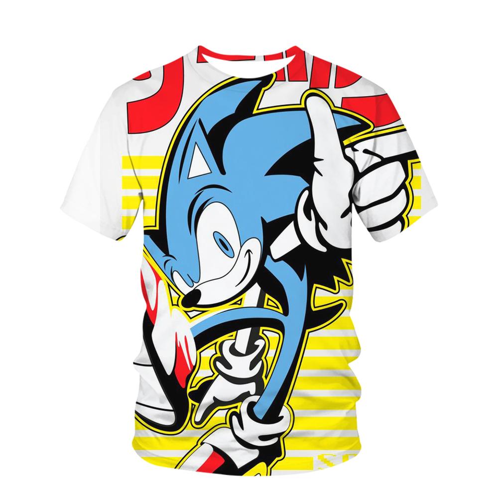 Round Neck 3D Print Fashionable Casual Short Sleeved Children's Boy T-shirts - Soft Medium Stretch Polyester Fabric Summer Relaxed Fit Clothing