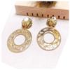 [R6318] - Designer Earrings 'Cleopatra' Gold - 63x40 Mm