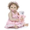 NPK 55cm Reborn Baby Toddler Girl Very Soft Cloth Doll Bath Toy Lifelike Real Soft Touch Bath Toy