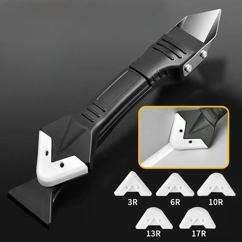 New 5 In 1 Silicone Caulking Tools Sealant Remover Tool Kit Angle Glue Shovel Set Scraper Caulking Mould Removal Useful Tool