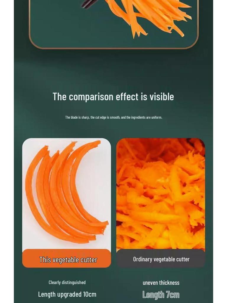 Storm Hand-Crank Vegetable Cutter: Julienne Slicer & Grater for Potatoes and Carrots