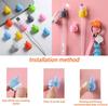 Silicone Thumb Wall Hooks Multi-Function Wall Hangers Storage Hooks Self-Adhesive Cable Clips Funny Cord Holders Key Hanger