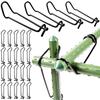 20Pcs Garden Trellis Clips Metal Plant Vine Stakes Connectors Climbing Frame Buckles For Tomato Cucumber Vegetable Support