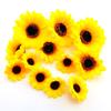 10pcs Silk Sunflower Artificial Fake Daisy Flower Head For DIY Wedding Box Decoration Headmade Home Accessories Flowers