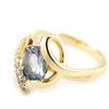 Blue Topaz 'Scarlett' Gold Plated Ring