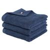 Imabari Face Set Made In 34 X 80 Cotton Towels, 3-Piece [Soft, Medium-Weight], Absorbent, Quick-Drying, Japan, Cm, 100% (Navy)