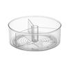 Lazy Susan Organizer Storage Holder Large Capacity Transparent Design 360-Degree Rotatable Countertop Makeup Storage Tray