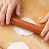 Premium Solid Wood Rolling Pin - Perfect for Pizza, Dumplings & Dough - Ideal Thanksgiving Kitchen Gadget, Handmade, Baking Tools