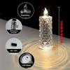 3pcs LED Teardrop Candle Lights with Rose Shadow - Romantic Ambient Night Lights Perfect for Office & Christmas Decor Lamps