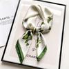 Flower Silk Square Scarf Women Satin Shawl Wrap Hijab Female Hair Band Wrist Luxury Headkerchief 70*70cm Echarpe  Bandana