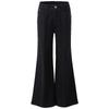 GIOVANNI VALENTINO Women's Fleece-Lined High-Waist Wide-Leg Flare Jeans