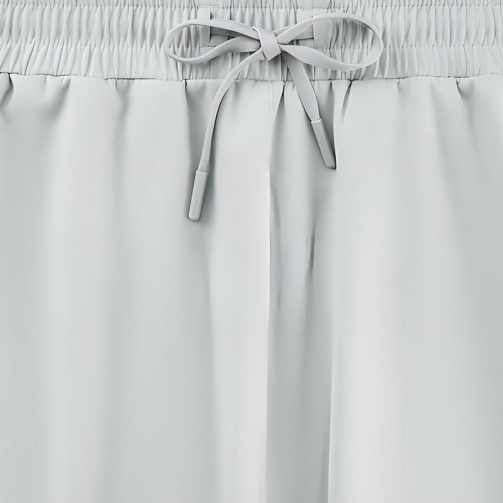 Reebok Solid Color Elastic Waist Knitted Casual Shorts Women Shorts Gray 23RCS602WGG0