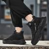 Men’s Black Deserts Shoes Casual Hiking Boots Grey Outdoor Sport Boots Plus Size High Top Sneakers