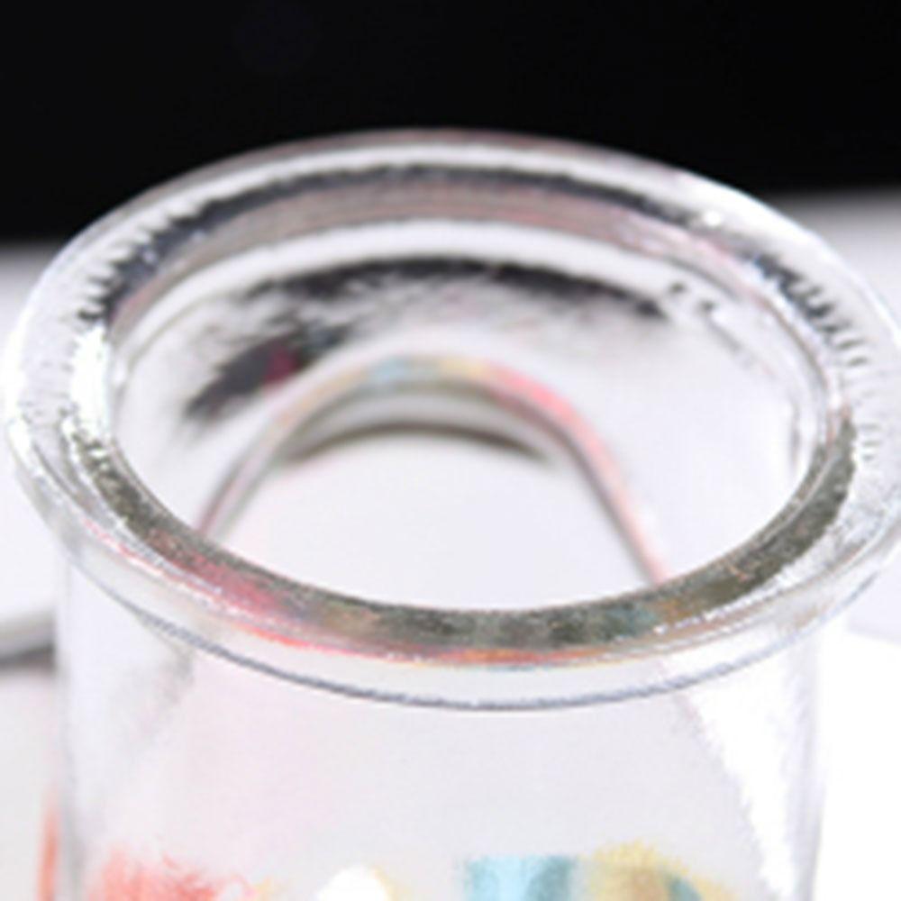 Craft Origami Stars Glass Bottle Stars Shape Glass Jars Creative Pentagram Storage Bottle Home