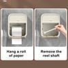 Toilet Paper Holder Multi-functional Wall-mounted Waterproof Punch-free Strong Bearing Capacity Shelf