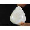 77Cts. Natural Scolecite Pear Cabochon Designer Loose Gemstone 31X37X10MM ET-201
