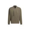 Fustl Jacket 1 Solid Logo Sports Casual Long Sleeve Jacket Men Jackets Tree-Branch-Brown IY8024