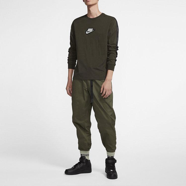 Nike Long Sleeve Pullover Crew Neck T-Shirt Men Tops Green CI6215-355