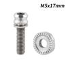 Titanium Zinc Zinc Alloy Bicycle Front Wheel Fixing Screw Bicycle Fixing Screw Gasket  Road Bikes