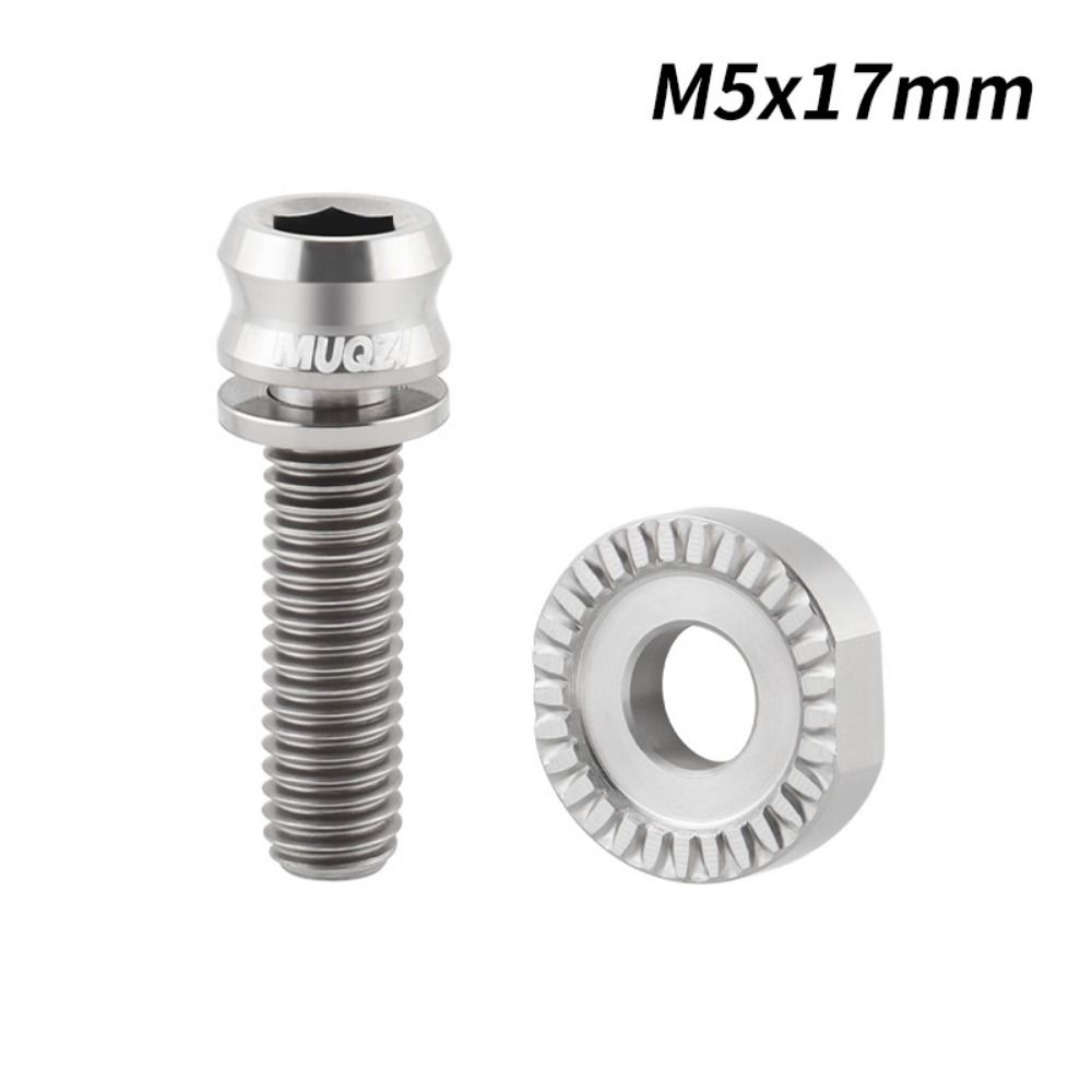 Titanium Zinc Zinc Alloy Bicycle Front Wheel Fixing Screw Bicycle Fixing Screw Gasket  Road Bikes