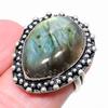 Labradorite Gemstone 925 Sterling Silver Jewelry Ring Size 6 W3e02