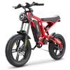 Hidoes HD-B6 All-Terrain Adult Electeic Bicycle 1200W Motor 48V15.6Ah Battery City Commuting Electric Bike 20 Inch Fat Tires E-Mountain Bike