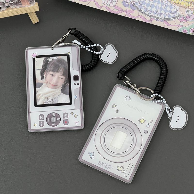 Binder Photocards Holder Mobile Phone Shape Acrylic Photo Frame Supplies Poca Holder Idol Picture Protector Stationery Supplies