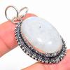 Rainbow Moonstone Handmade 925 Sterling Silver Gift Pendant 2.05" Z9O49