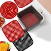 Silicone Air Fryer Liners Reusable Non-stick Pot Liner Food-Grade Silicone Basket Accessories