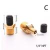 1/4 NPT 1/8 NPT M10 Air Compressor Tanks Fill Valve Brass Automobile Tire Valve Core