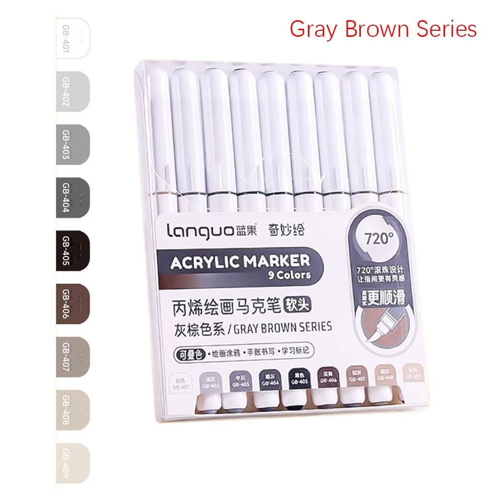 Straight Liquid Acrylic Pen Stackable Color Art Felt Pens High-quality Marker Pen