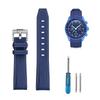20mm Watch Band for and Rubber Watch Band with Silicone Waterproof and Includes Adjustment Tool and Spring Omega, Swatch, MoonSwatch, Omega,