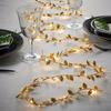 2m LED Gold Color Leaves String Lights for Wedding Birthday Party Decoration Home Wall Decor Outdoor Garden Artificial Plant Vine Light