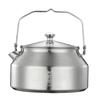 camping moon Stainless Steel Mini Kettle for Direct and Molded Stainless Steel 304 1.0L SW-1 Camping, Fire, One-Piece