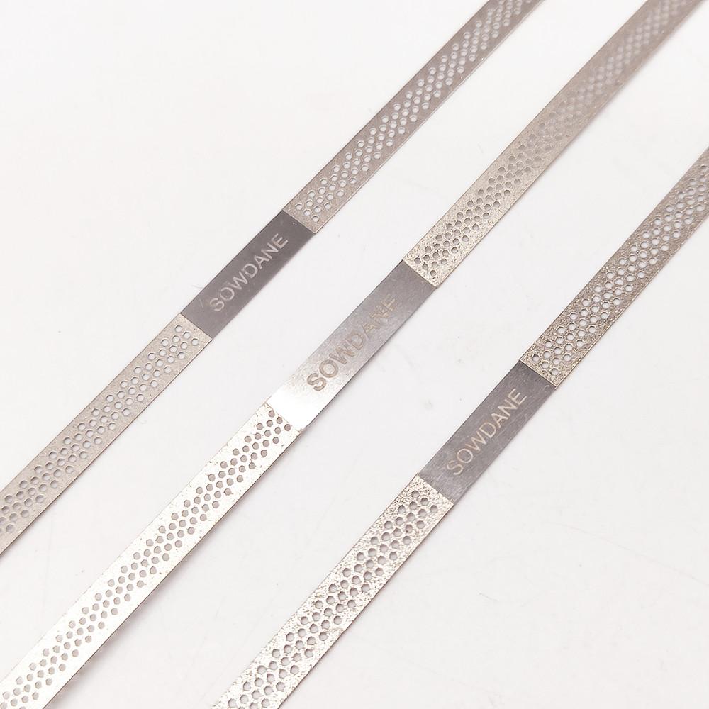 4mm Dental Metal Polishing Stick Polish Strip with Double Sides of Diamond Sanding Surface with Hole Teeth Whitening Materials