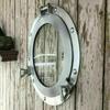 12" Brass Porthole Mirror Nautical Maritime Wall Decor Ship Cabin Window