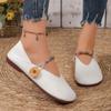 2024 Hot-selling Comfortable Solid Color Flat Shoes, Comfortable and Versatile Beach Casual Lightweight Round-toe Women's Shoes